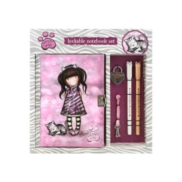 Diario con Accesorios Gorjuss Ruby wild Gris 25 x 25 x 2.8 cm Diario con Accesorios Gorjuss Ruby wild Gris 25 x 25 x 2.8 cm