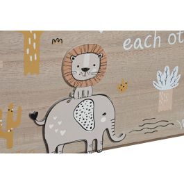 Caja Kids DKD Home Decor Natural Multicolor 21 x 18 x 36 cm Caja Kids DKD Home Decor Natural Multicolor 21 x 18 x 36 cm