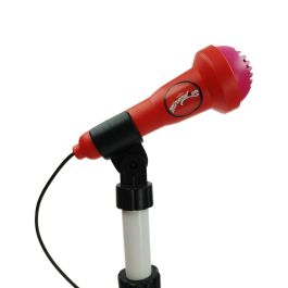 Reig - Micrófono de Pie y Guitarra Lady Bug con Amplificador Juguete Musical Infantil de Plástico para Niños +3 Años