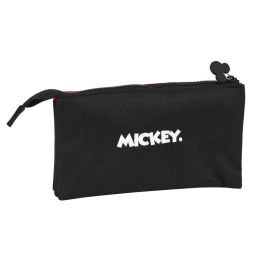 Bolso Escolar Portatodo Safta Triple Cremallera Mickey Mouse Mood 120x220x30 mm