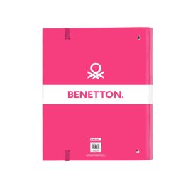 Carpeta de anillas Benetton Raspberry Fucsia (27 x 32 x 3.5 cm)