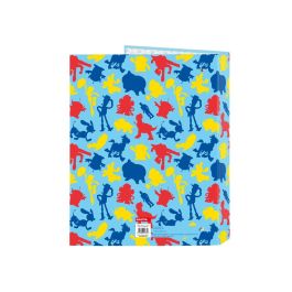 Carpeta de anillas Toy Story Ready to play Azul claro A4 (26.5 x 33 x 4 cm)