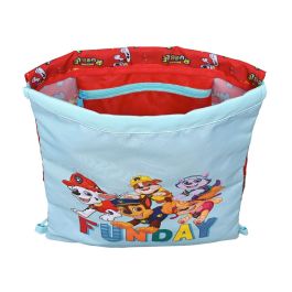 Bolsa Mochila con Cuerdas The Paw Patrol Funday Rojo Azul claro (26 x 34 x 1 cm)