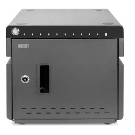 Digitus Armario Carga Móvil para 10 Notebooks/Tablets hasta 14'' USB-C 20W UV-C Desinfección Ventilador Negro