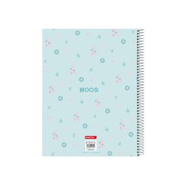 Libreta de Anillas Moos Garden Turquesa A4 120 Hojas