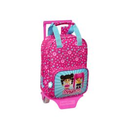 Mochila Escolar con Ruedas Pinypon Azul Rosa 20 x 28 x 8 cm Precio: 18.79000046. SKU: B177M784GT