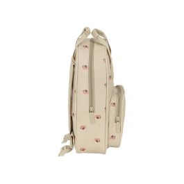 Mochila Escolar Safta Puppy 20 x 28 x 8 cm Beige