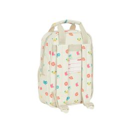 Mochila Infantil Safta Cabecitas Crema 20 x 28 x 8 cm