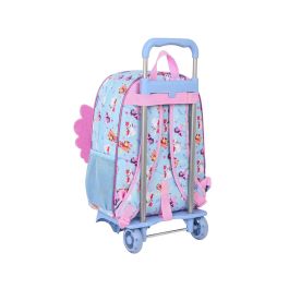 Mochila Escolar con Ruedas My Little Pony Wild & free Azul Rosa 33 x 42 x 14 cm