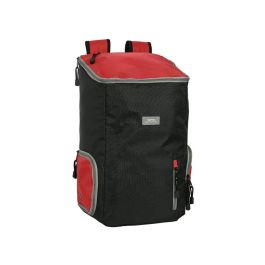 Mochila multisports para portatil 13,3" safta "black-red" 28x50x22cm