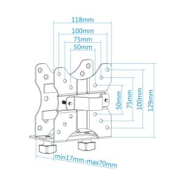 Soporte para PC TooQ TCCH0001-B 5 Kg Metal