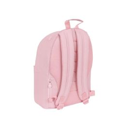 Mochila para portatil 14,1" kappa basics "rosa" 31x41x16cm