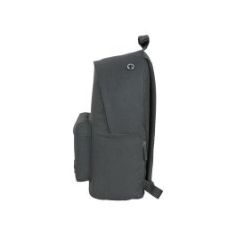 Mochila para portatil 14,1" safta basic "gris" 31x41x16cm