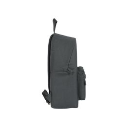 Mochila safta basic "gris" 33x42x15cm