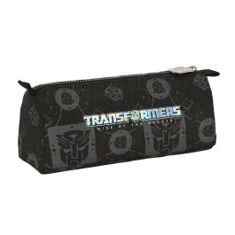 Estuche Escolar Transformers Negro 21 x 8 x 7 cm