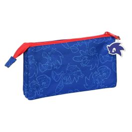 Portatodo Triple Sonic Let's roll Azul marino 22 x 12 x 3 cm