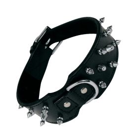 Gloria Collar Piel Negra 3 Filas Pinchos Redondeados Seguros 60 cm Precio: 21.6900002. SKU: S6103483