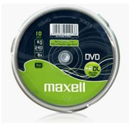 Maxell Dvd 8,5 Gb. Grabable. Doble Capa. Tarrina 10 Unidades. 4X Precio: 19.94999963. SKU: B1JQP9E7BM