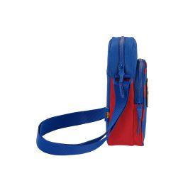 Bolso Bandolera F.C. Barcelona Azul Granate 16 x 22 x 6 cm