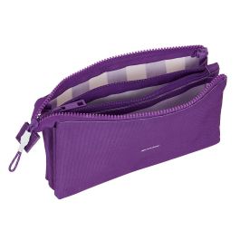 Portatodo Doble Real Valladolid C.F. Morado 22 x 12 x 3 cm