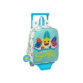 Mochila Escolar con Ruedas Baby Shark Surfing Azul Blanco 22 x 27 x 10 cm Precio: 27.59000013. SKU: B1JRWPJPHJ