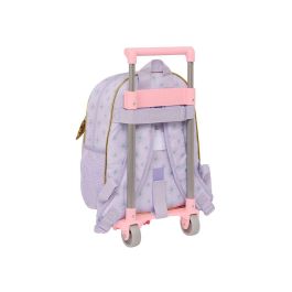 Mochila Escolar con Ruedas Wish Lila 28 x 34 x 10 cm