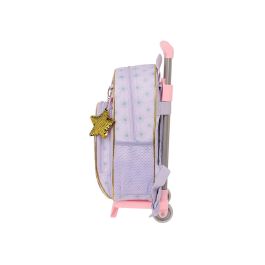 Mochila Escolar con Ruedas Wish Lila 28 x 34 x 10 cm