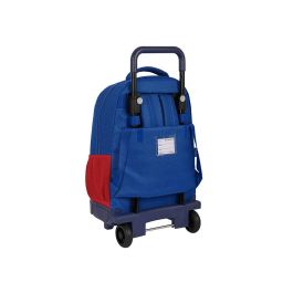 Mochila Escolar con Ruedas F.C. Barcelona Azul Granate 33 X 45 X 22 cm