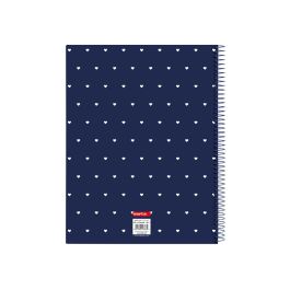 Libreta Safta Paris Rosa Azul marino A4 120 Hojas