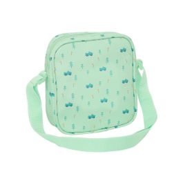 Bolso Bandolera Safta Coches Verde 16 x 18 x 4 cm