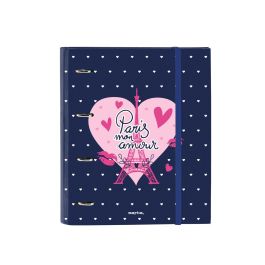 Carpeta de anillas Safta Paris Rosa Azul marino 27 x 32 x 3.5 cm Precio: 8.68999978. SKU: B15ZFNNWB5