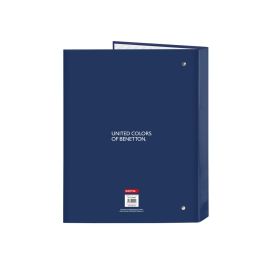 Carpeta de anillas Benetton Cool Azul marino A4 26.5 x 33 x 4 cm