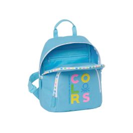 Mochila Benetton Spring Mini Celeste 25 x 30 x 13 cm