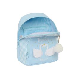 Mochila Glow Lab Cisnes Mini Azul claro 25 x 30 x 13 cm