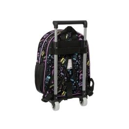 Mochila Escolar con Ruedas Monster High Negro 28 x 34 x 10 cm