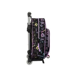 Mochila Escolar con Ruedas Monster High Negro 28 x 34 x 10 cm