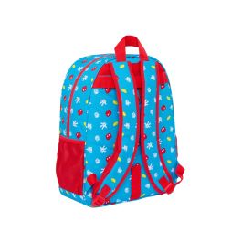 Mochila Escolar Mickey Mouse Clubhouse Fantastic Azul Rojo 33 x 42 x 14 cm