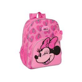 Mochila Escolar Minnie Mouse Loving Rosa 33 x 42 x 14 cm