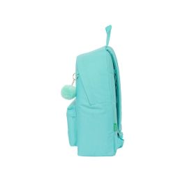 Mochila Escolar Benetton Letter Verde 33 x 42 x 15 cm