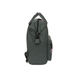 Mochila para Portátil Kappa Silver Pink Gris 27 x 40 x 19 cm