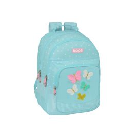 Mochila Safta Doble Con Cantoneras Adaptable A Carro Reciclado Moos Butterflies 150x320X420 mm