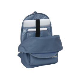 Mochila doble para portatil 15,6"+usb el ganso basics "azul" 31x44x18cm