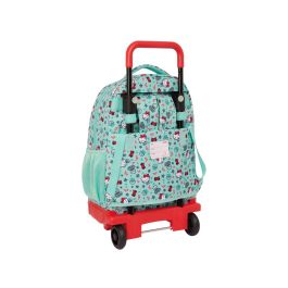 Mochila Escolar con Ruedas Hello Kitty Sea lovers Turquesa 33 X 45 X 22 cm