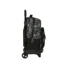 Mochila Escolar con Ruedas Paul Frank Join the fun Negro 33 X 45 X 22 cm