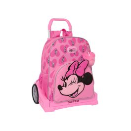 Mochila Escolar con Ruedas Minnie Mouse Loving Rosa 33 x 42 x 14 cm Precio: 31.89999956. SKU: B1EVYWE2K8