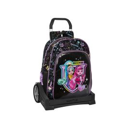 Mochila Escolar con Ruedas Monster High Negro 33 x 42 x 14 cm Precio: 42.216900375099996. SKU: B188T8JM77