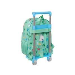 Mochila Escolar con Ruedas Peppa Pig George Menta 26 x 34 x 11 cm