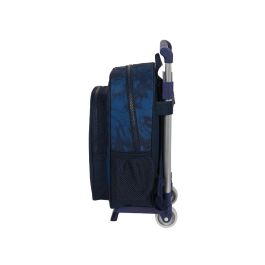 Mochila Escolar con Ruedas Batman Legendary Azul marino 27 x 33 x 10 cm