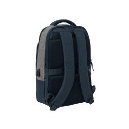 Mochila para Portátil Kappa Dark Navi Gris Azul marino 29 x 44 x 15 cm