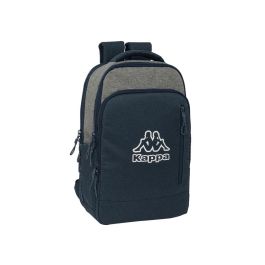 Mochila para Portátil Kappa Dark Navi Gris Azul marino 29 x 44 x 15 cm